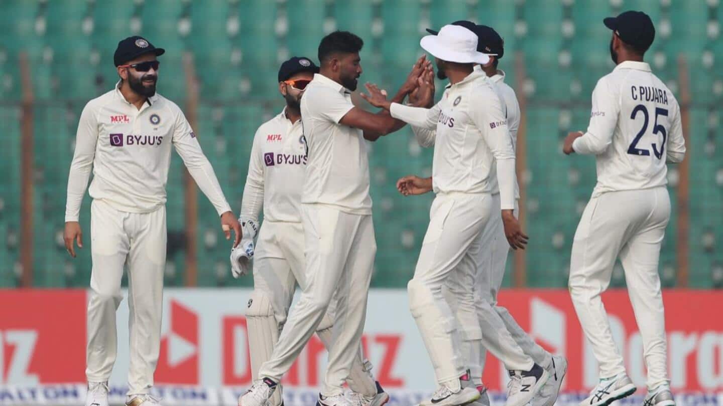 1st Test, Day 2: Indian bowlers reduce Bangladesh to 133/8