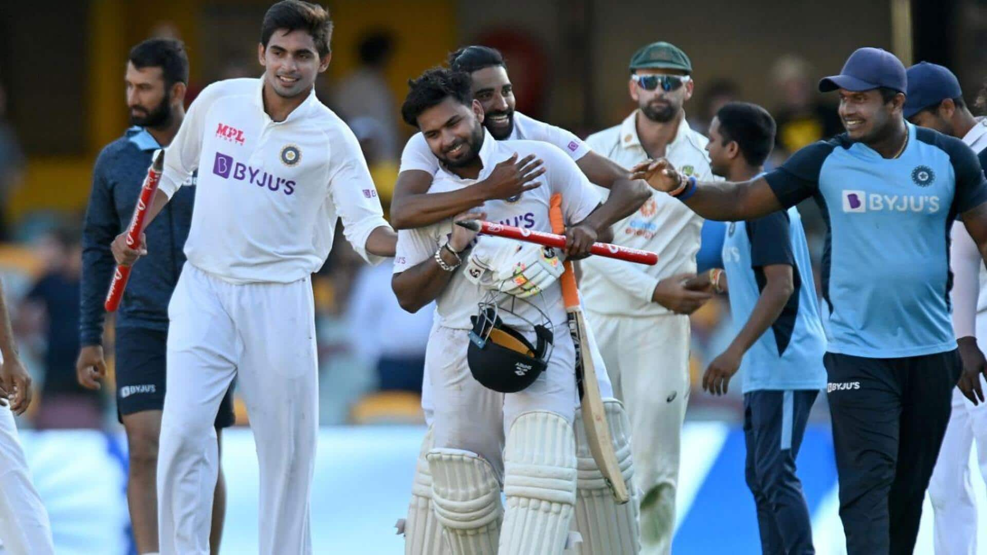 Presenting India's Test record at The Gabba, Brisbane