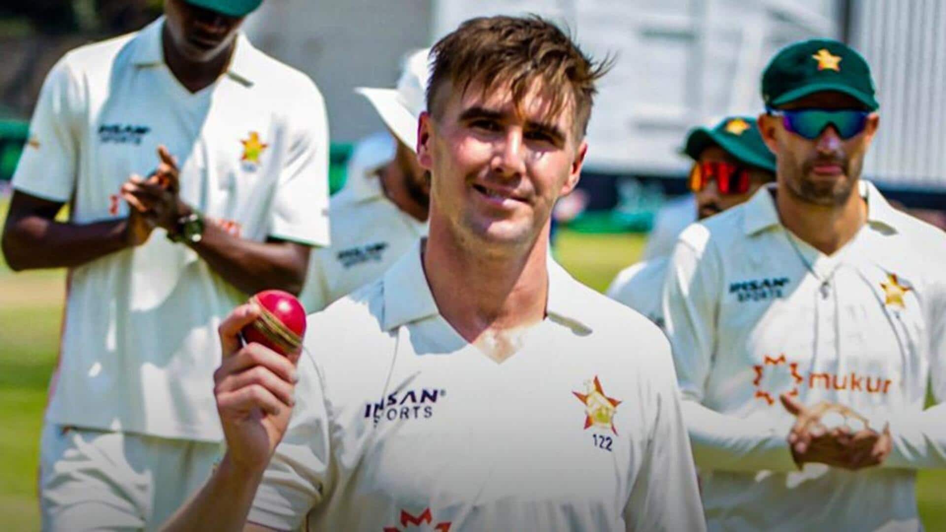Zimbabwe's Brad Evans sets new Test record with fifer: Details 