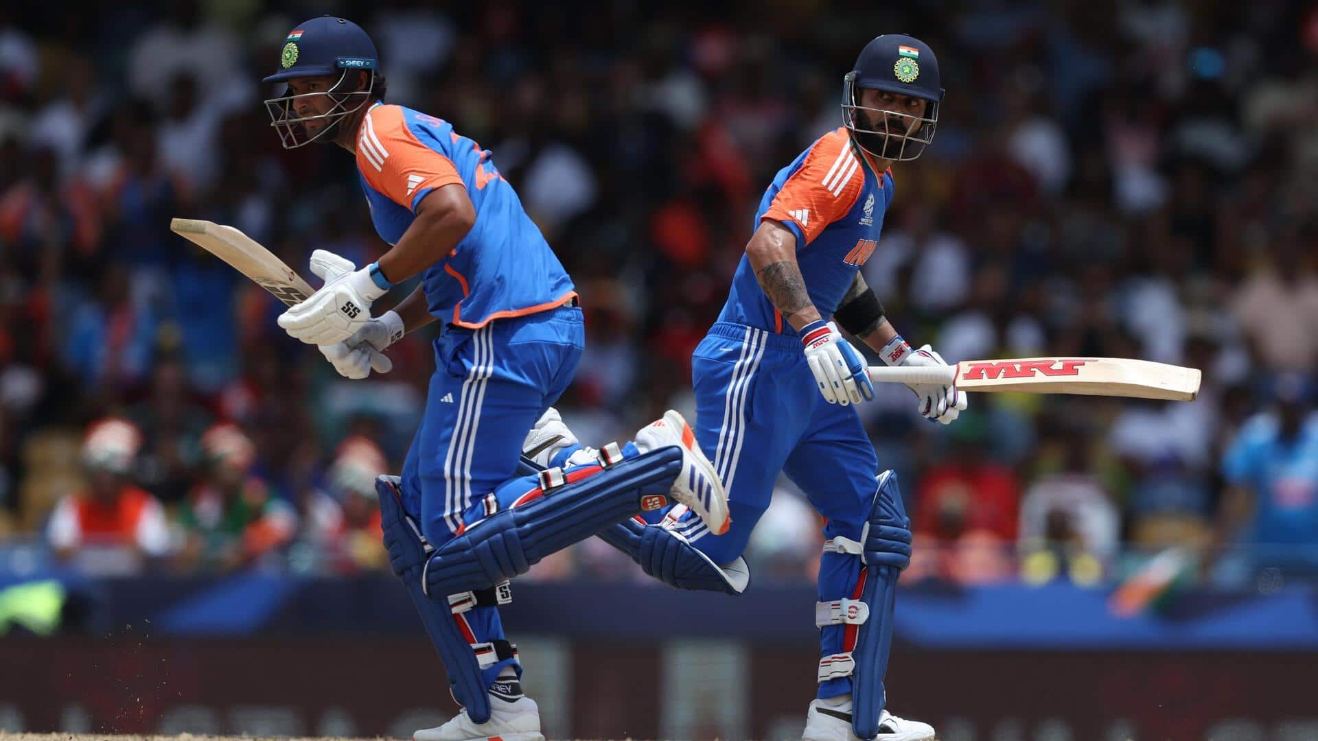 T20 World Cup 2024 final: India score 176/7 versus SA
