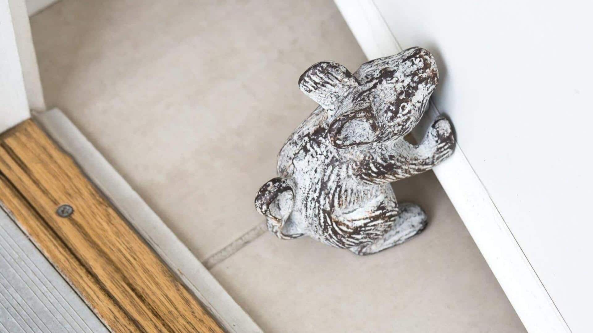 Use unique doorstops to give stylish spin to your home