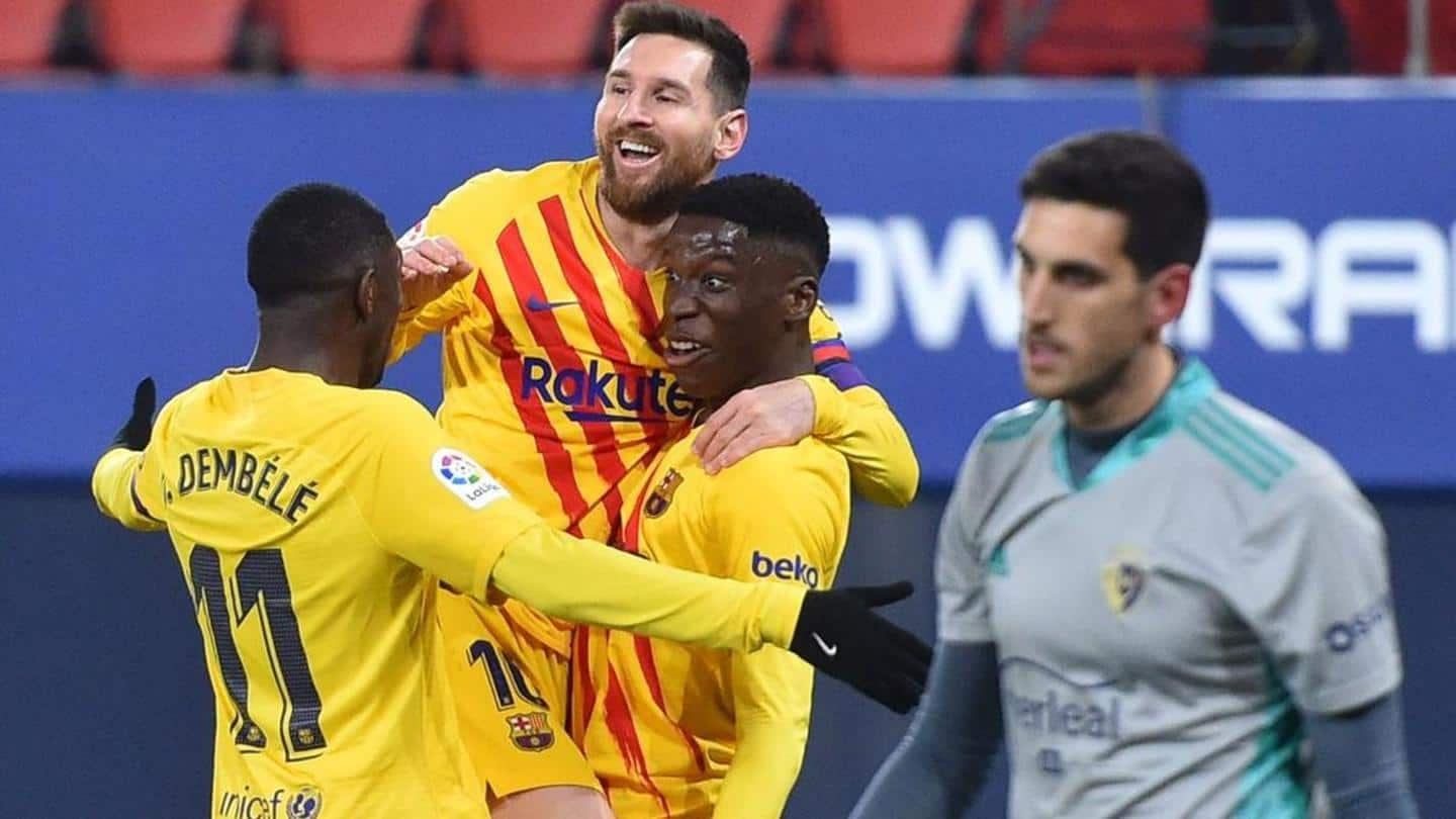 La Liga, Barcelona defeat Osasuna 2-0: Records broken