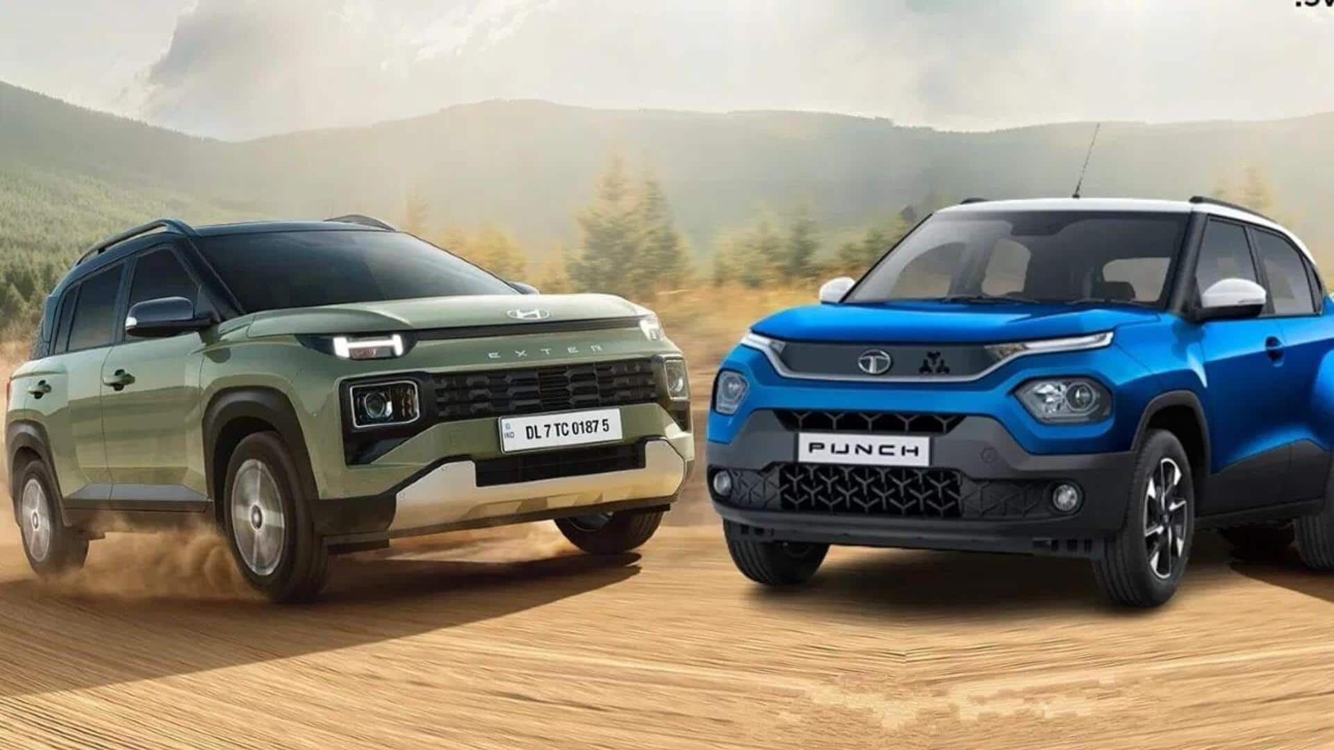 Micro SUV sales surge 72% in India: Punch, EXTER lead