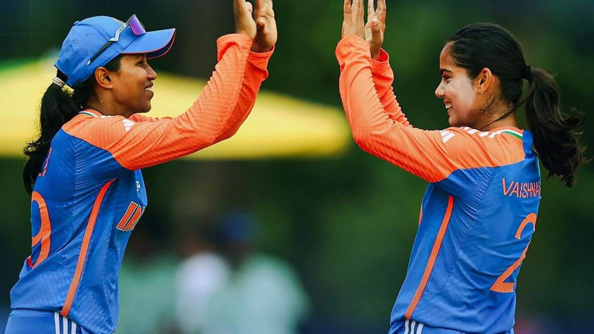 U-19 WT20 WC: Vaishnavi Sharma sets records with elusive hat-trick