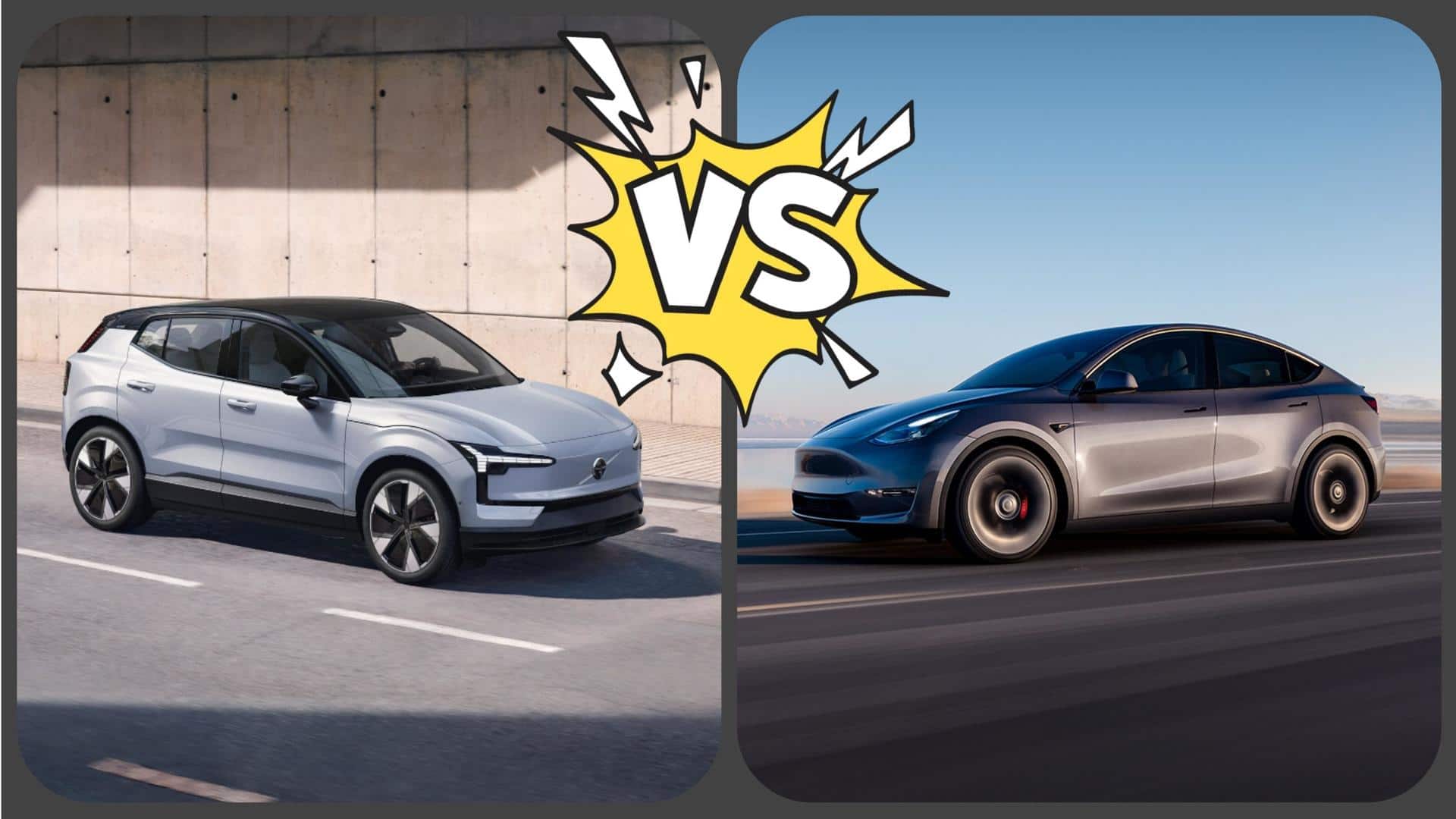 Volvo EX30 v/s Tesla Model Y: Electric SUVs compared