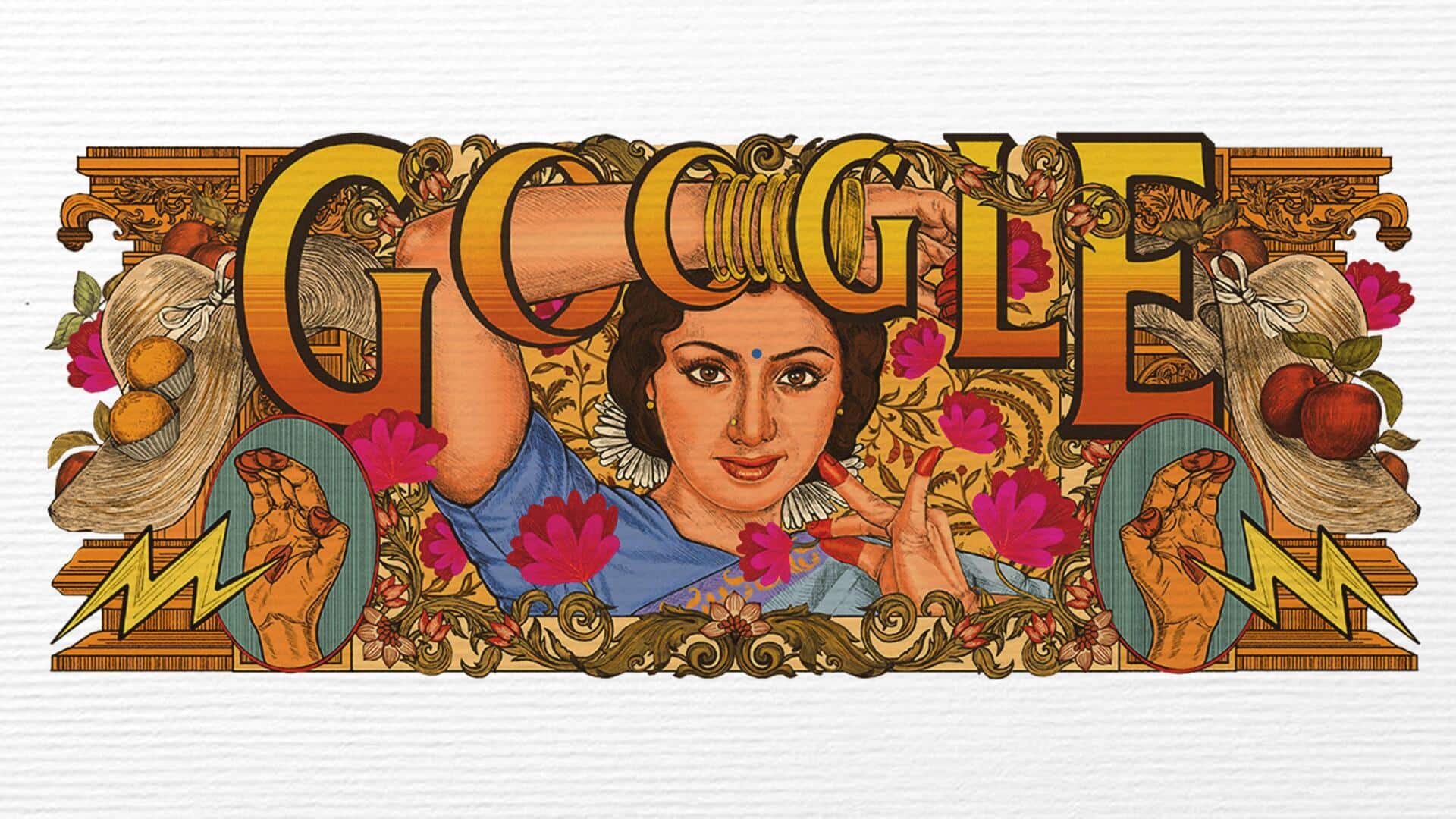 Google Doodle celebrates Sridevi's legacy on her 60th birth anniversary