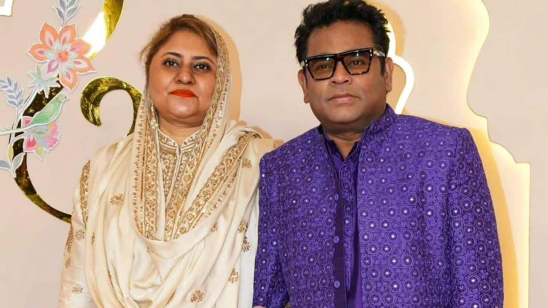 'Not officially divorced': Saira clarifies she isn't AR Rahman's 'ex-wife'