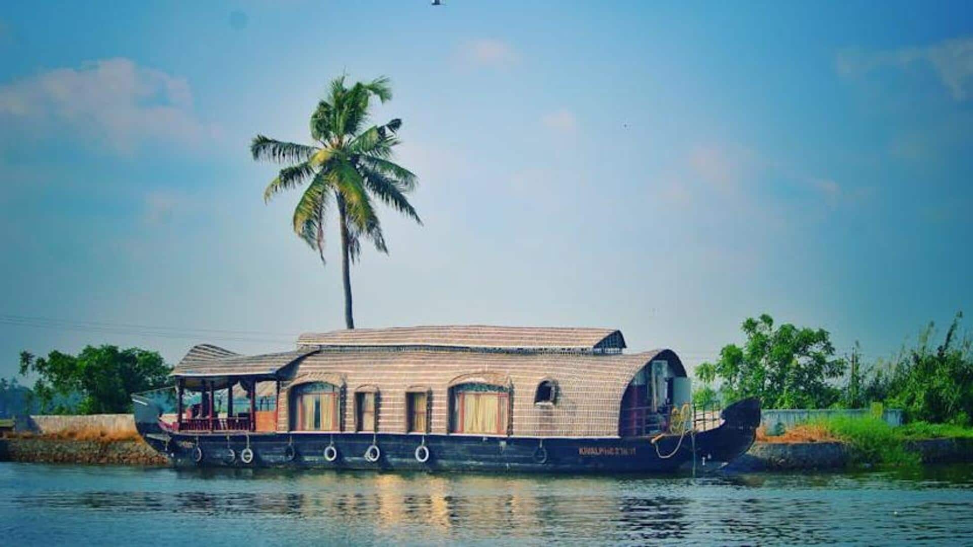 Experience serene houseboat living in Kerala, India