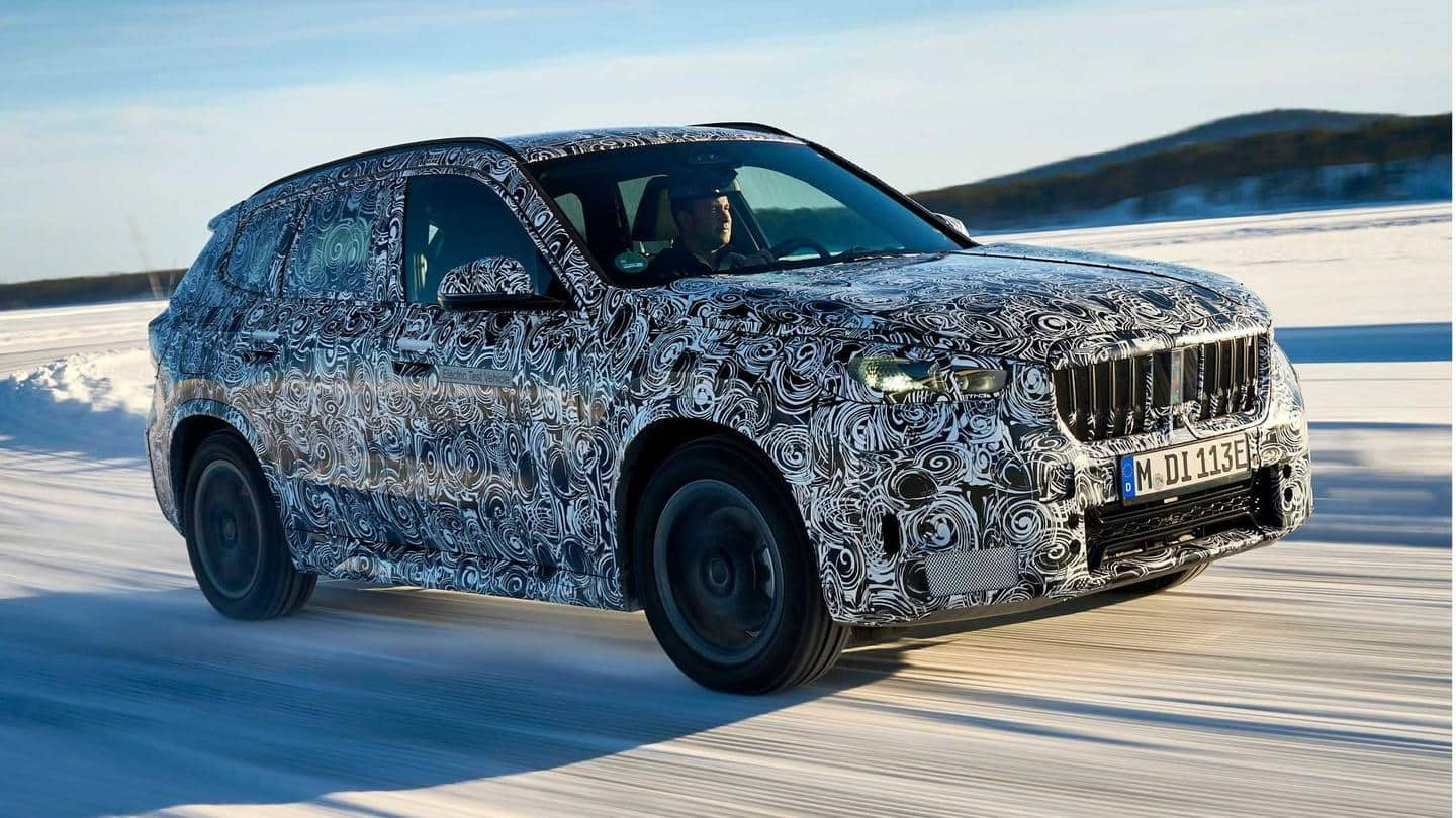 2023 Bmw Ix1 2023 Bmw Ix1 Spied On Test Design Details Revealed Newsbytes