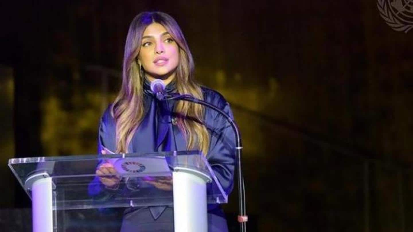 'All's not well,' says Priyanka Chopra at UN General Assembly