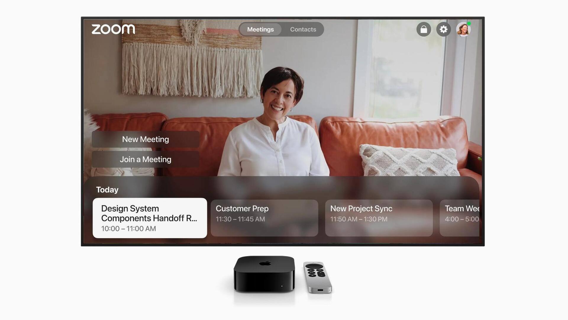 Zoom videoconferencing app now available on Apple TV 4K