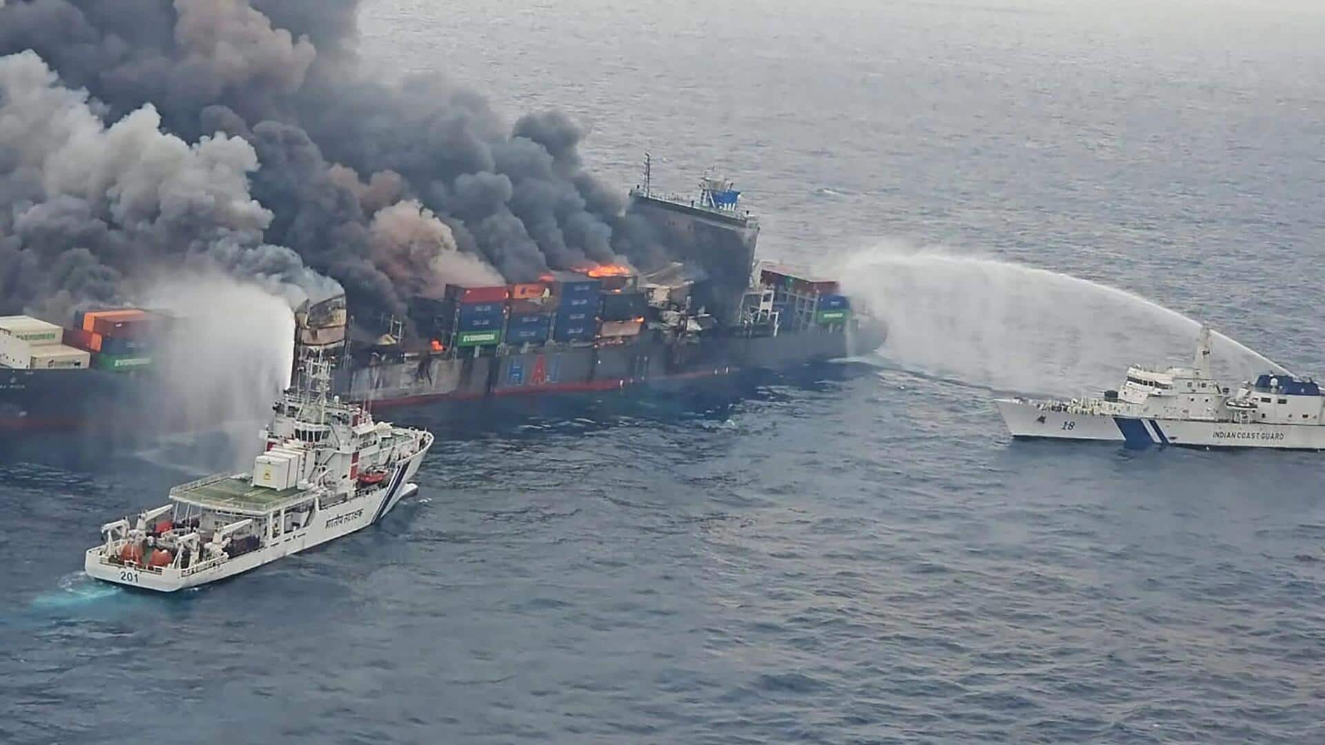 China thanks India for 'prompt' rescue after cargo ship fire China thanks India for 'prompt' rescue after cargo ship fire
