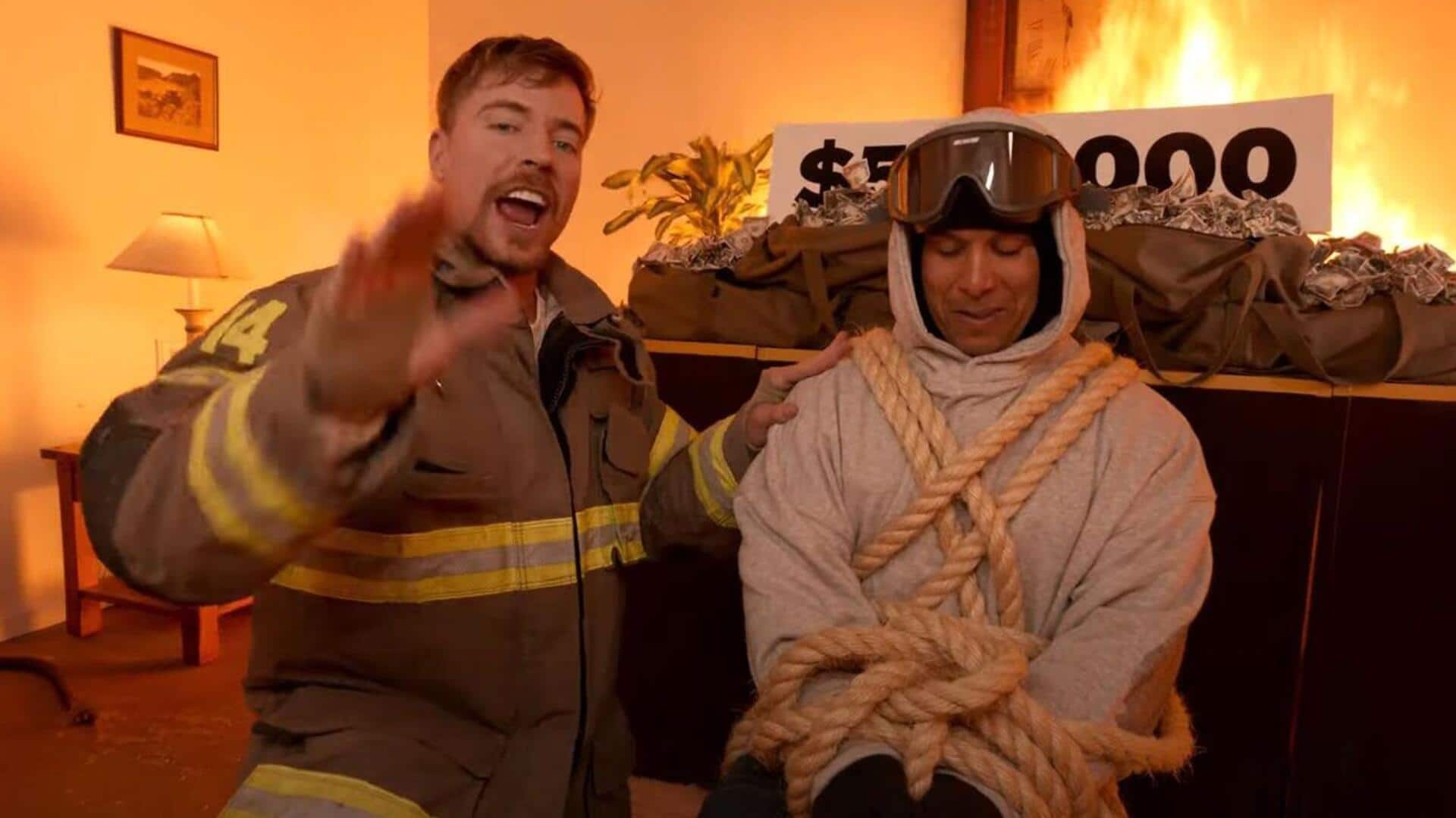 MrBeast defends 'Would You Risk Dying for $500,000' stunt video