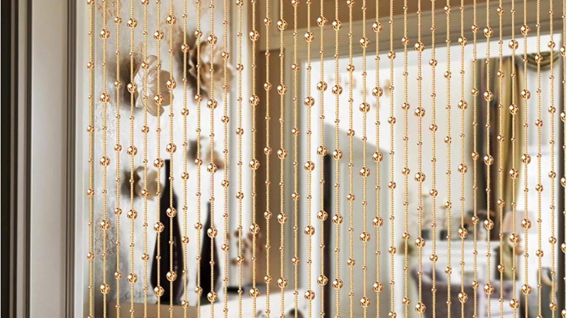These bead curtains should be inside your home