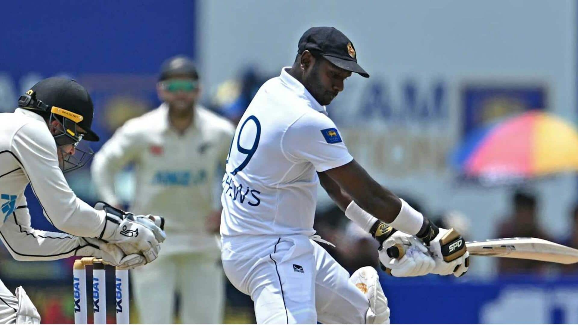 Angelo Mathews registers his 43rd fifty in Tests: Key stats