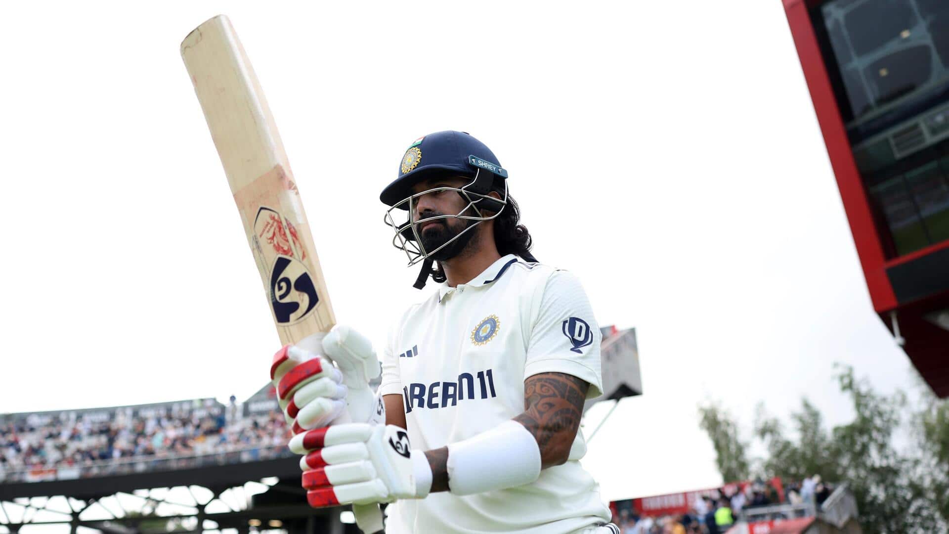 KL Rahul slams his seventh 50+ score in England (Tests) KL Rahul slams his seventh 50+ score in England (Tests)