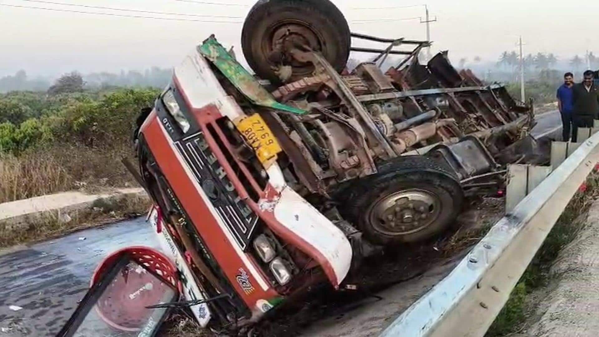 Karnataka: 7 die in multi-vehicle pile-up near Hoskote