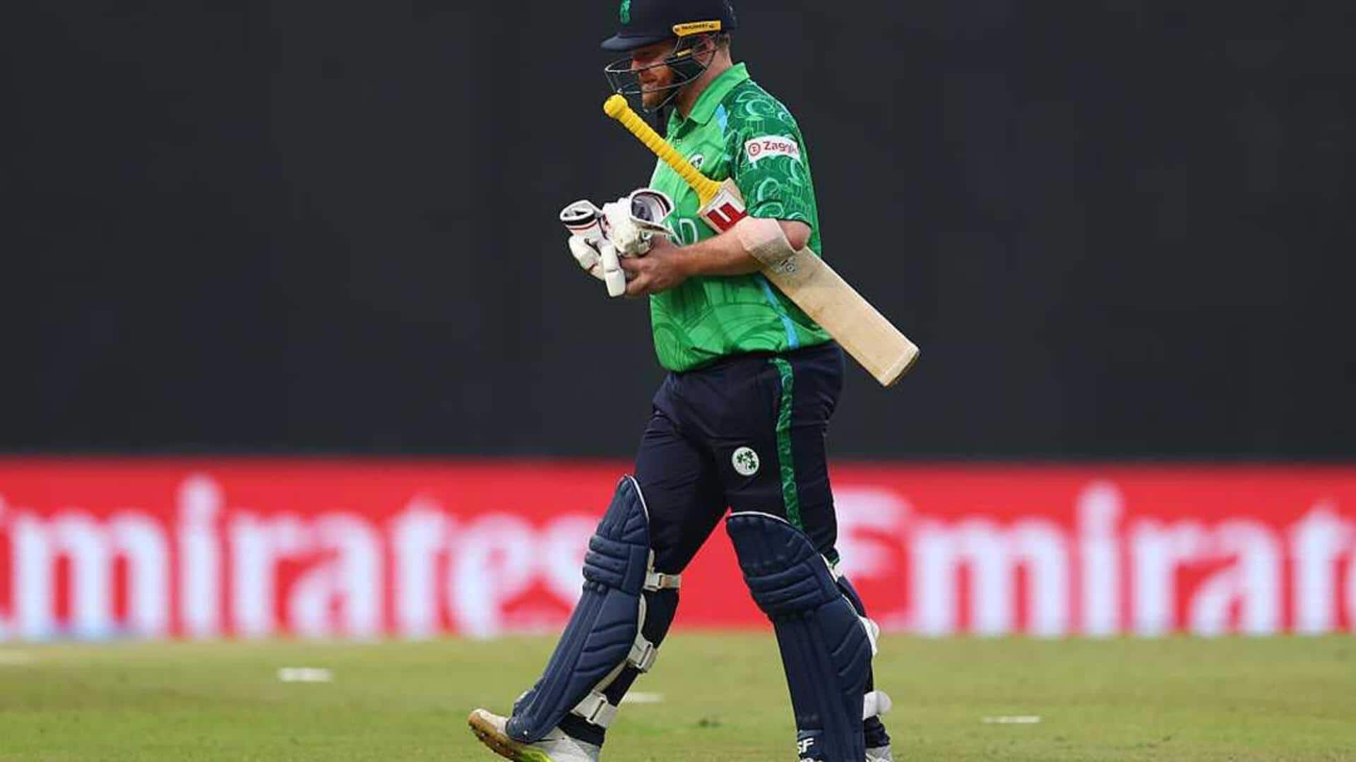 T20 WC: Ireland's Paul Stirling ruled out with knee injury