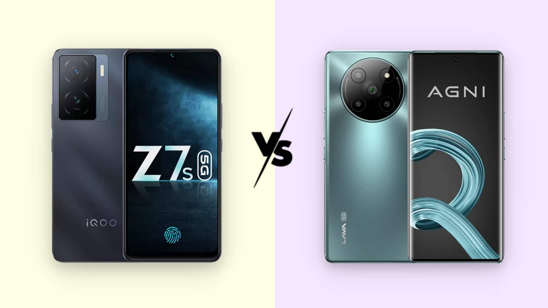 iQOO Z7s v/s LAVA AGNI 2: Which smartphone is better 