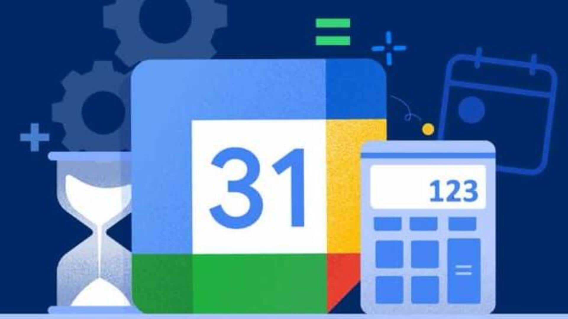 Google Calendar will now show live date within app screen