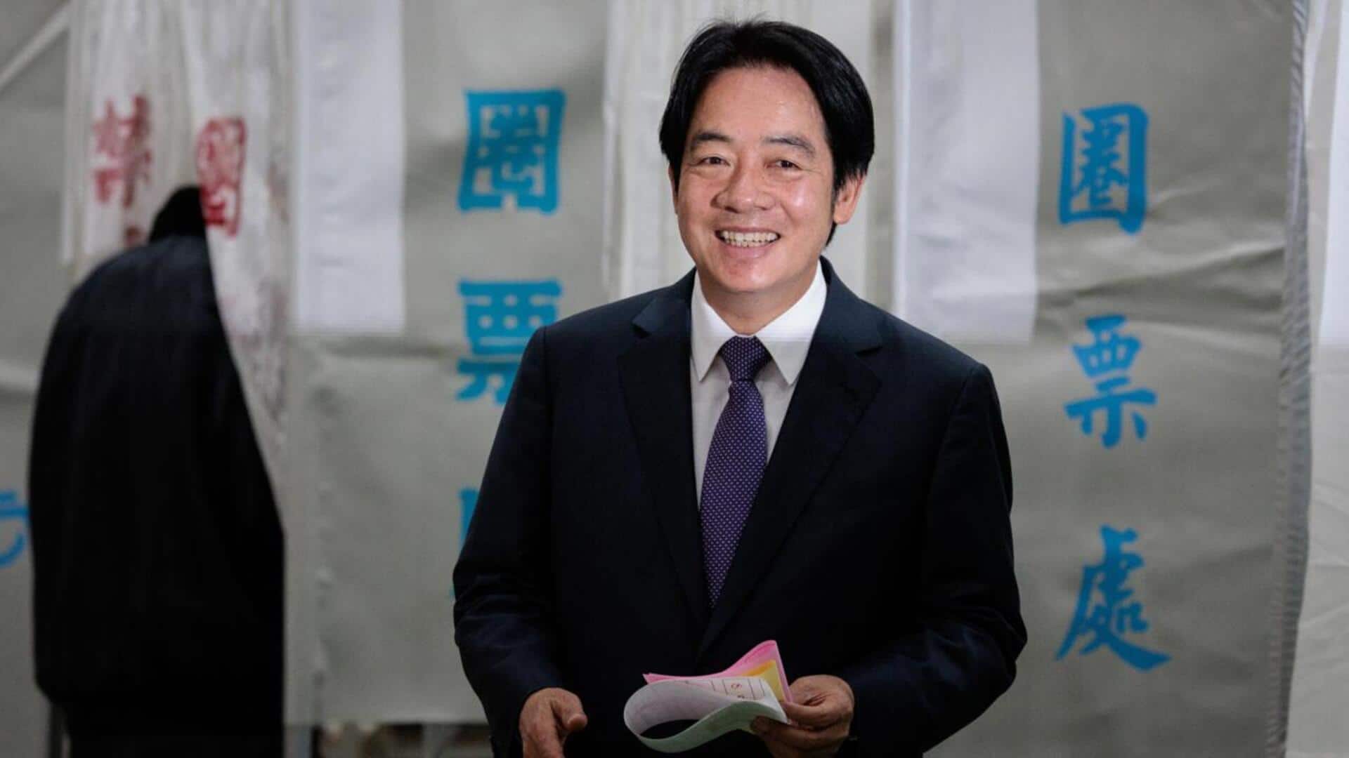 China skeptic William Lai Ching-te elected as Taiwan's president 