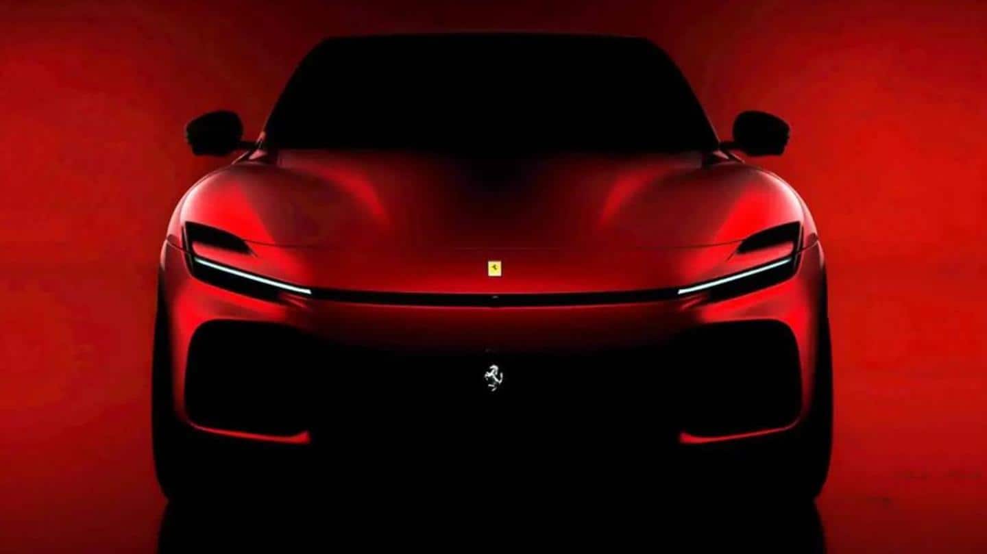 Ferrari Purosangue SUV spied on test; design details revealed