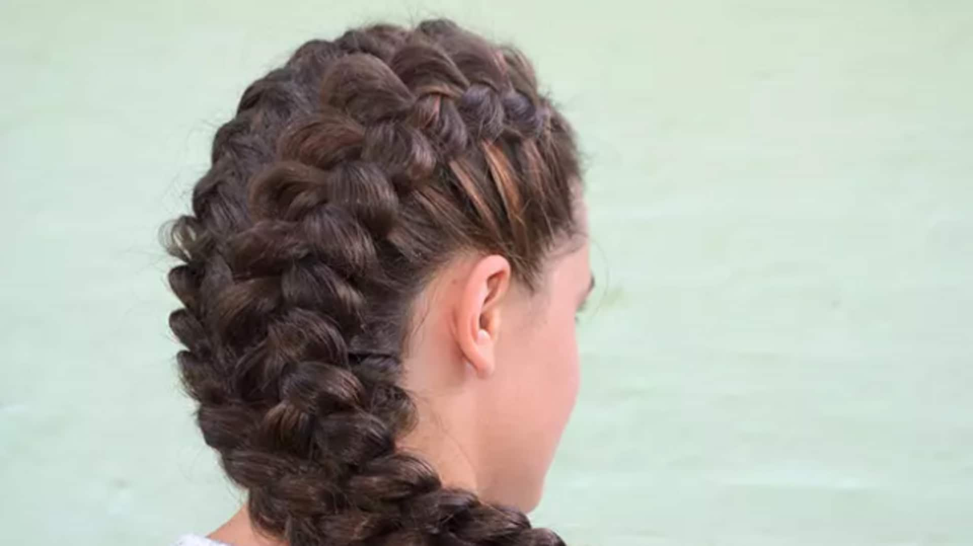 Dynamic Dutch braids for versatile straight hair