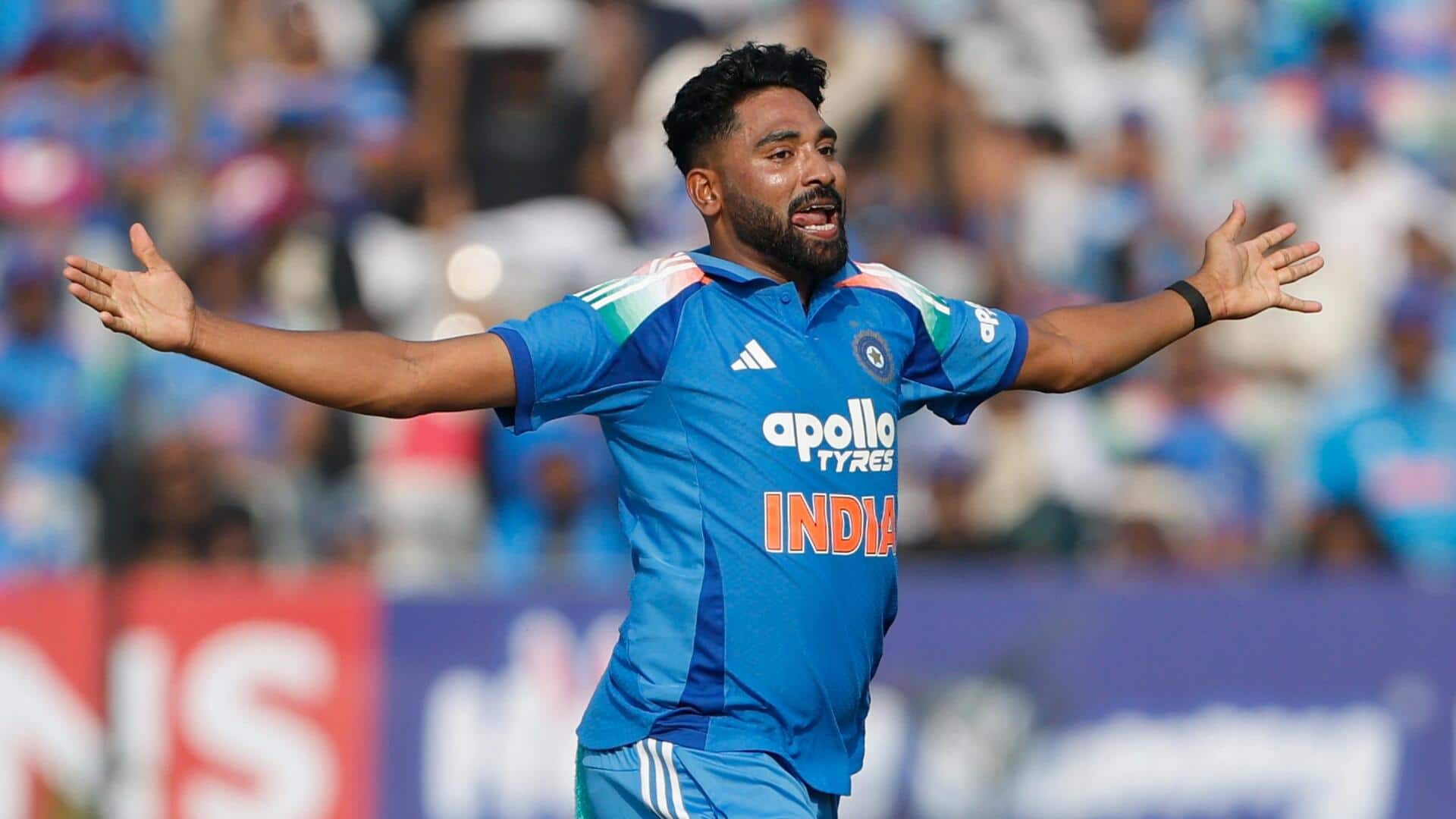 Mohammed Siraj replaces Harshit Rana in India's T20 WC squad