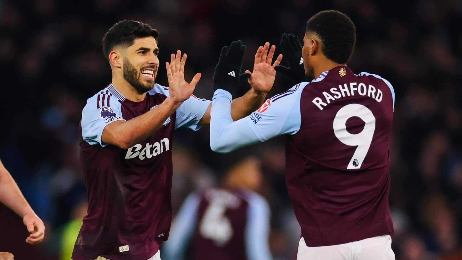 Asensio and Rashford help Aston Villa down Chelsea 2-1: Stats