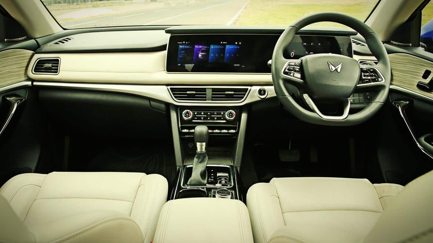 The cabin uses soft-touch materials and wood trims The cabin uses soft-touch materials and wood trims