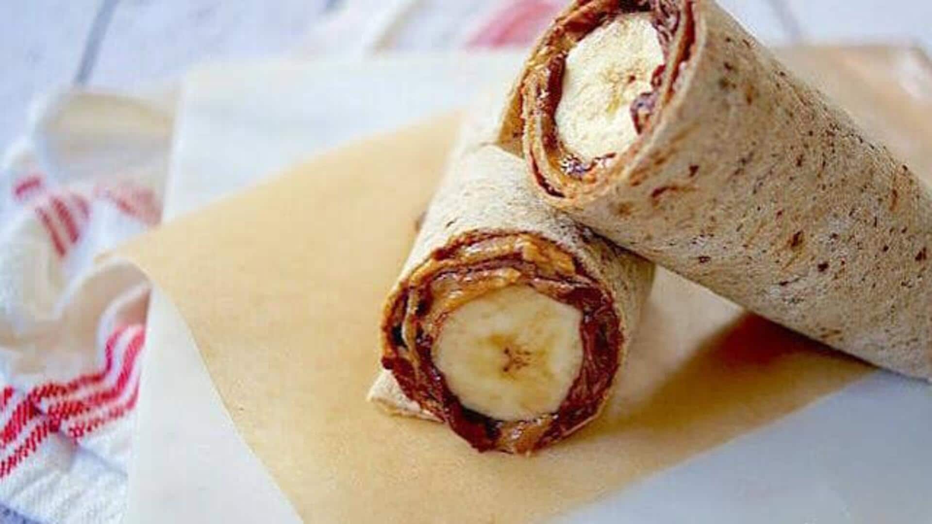 How to make a nutritious walnut banana wrap 