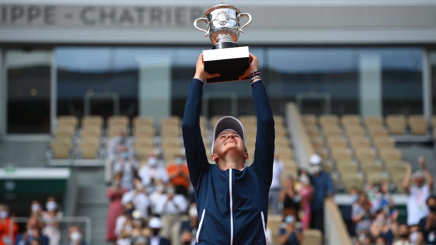 First Czech player to win Roland Garros since 1981 First Czech player to win Roland Garros since 1981