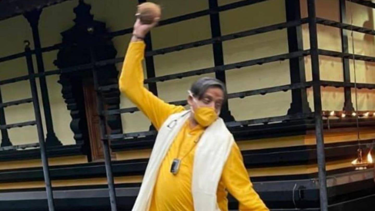 Shashi Tharoor: Charming Congressman, who smashes coconut like a pro! Shashi Tharoor: Charming Congressman, who smashes coconut like a pro!