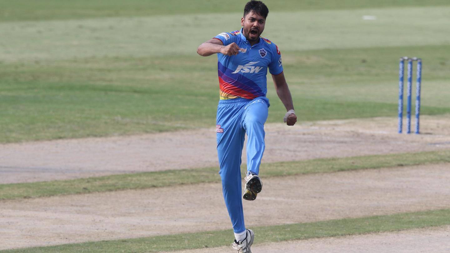 Avesh Khan completes 20 wickets in IPL 2021 Avesh Khan completes 20 wickets in IPL 2021