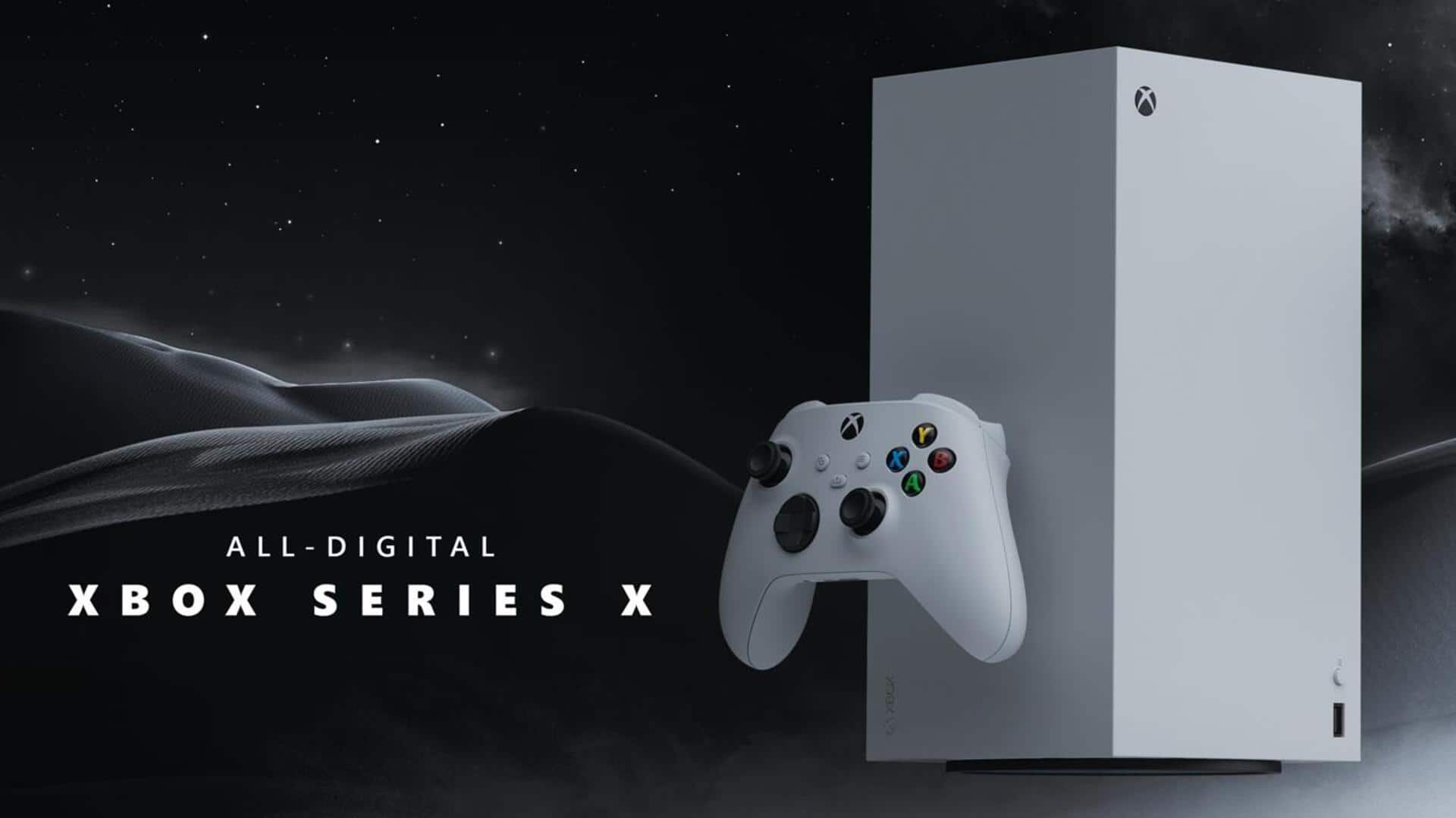Microsoft unveils all-digital Xbox Series X in new white colorway