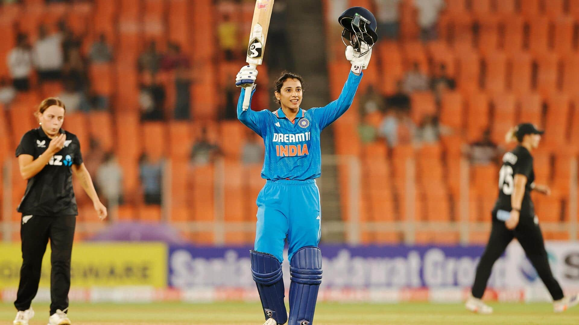 India's Smriti Mandhana attains feats with her eighth WODI ton