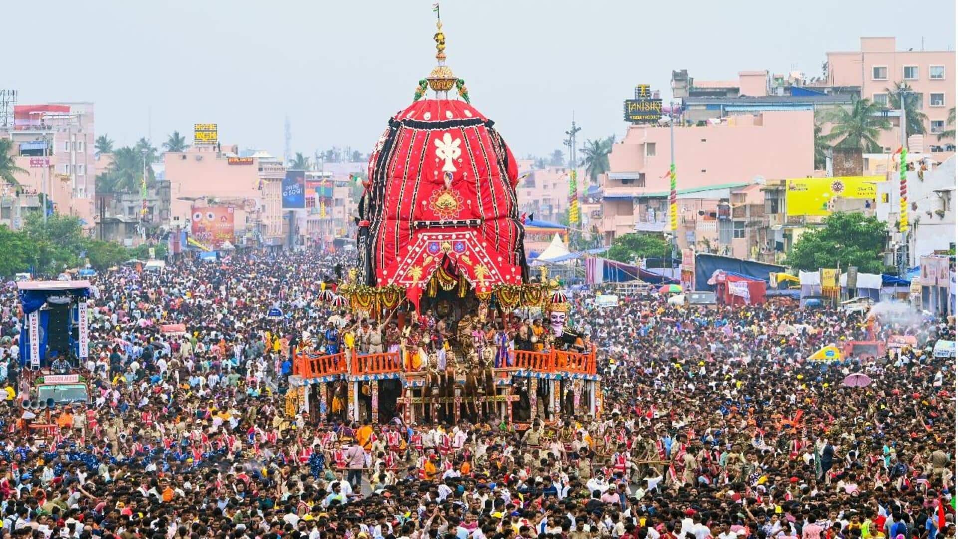 Puri Rath Yatra stampede: 3 devotees killed, 10 injured Puri Rath Yatra stampede: 3 devotees killed, 10 injured
