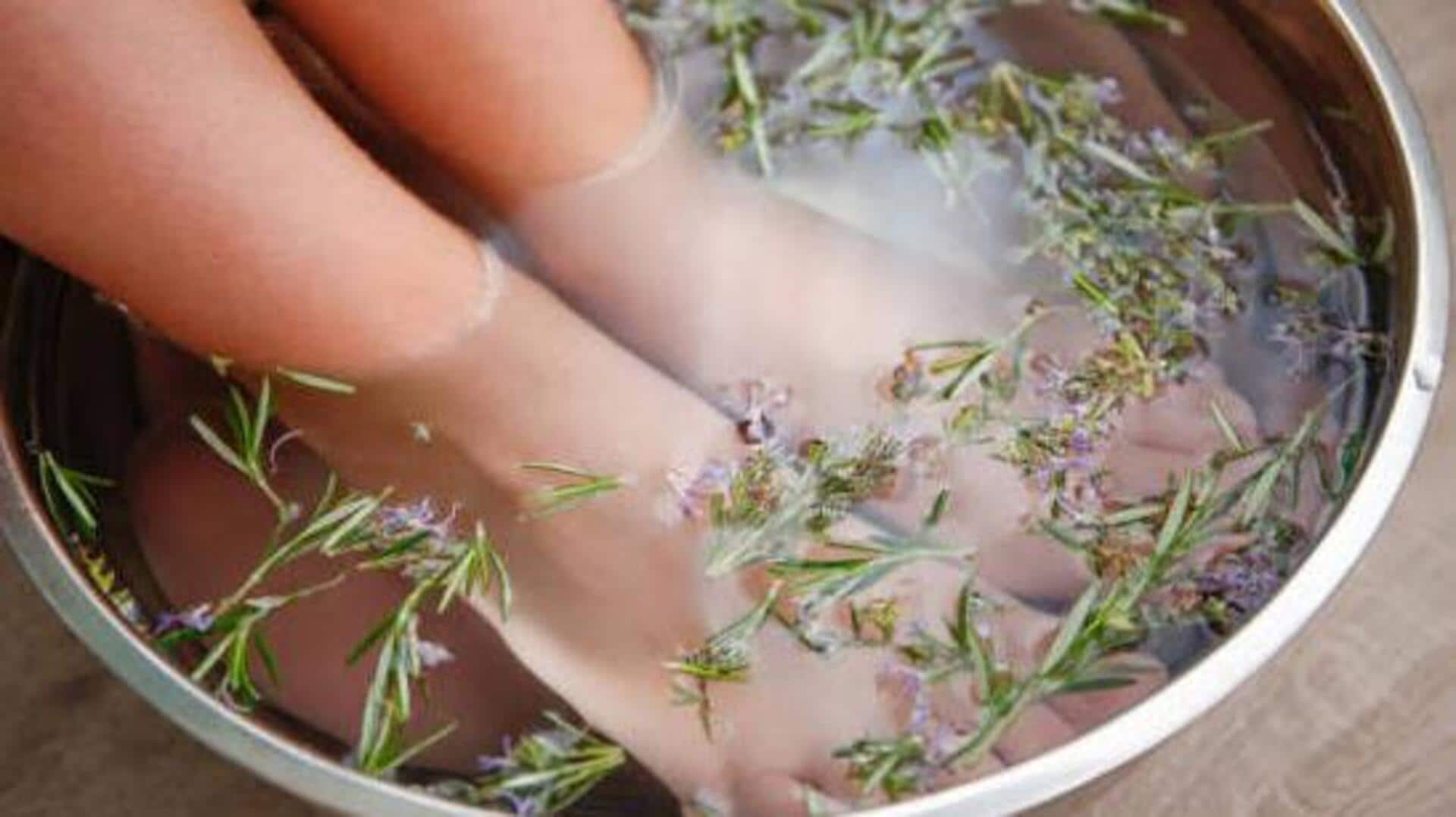 How to create a soothing herbal foot soak