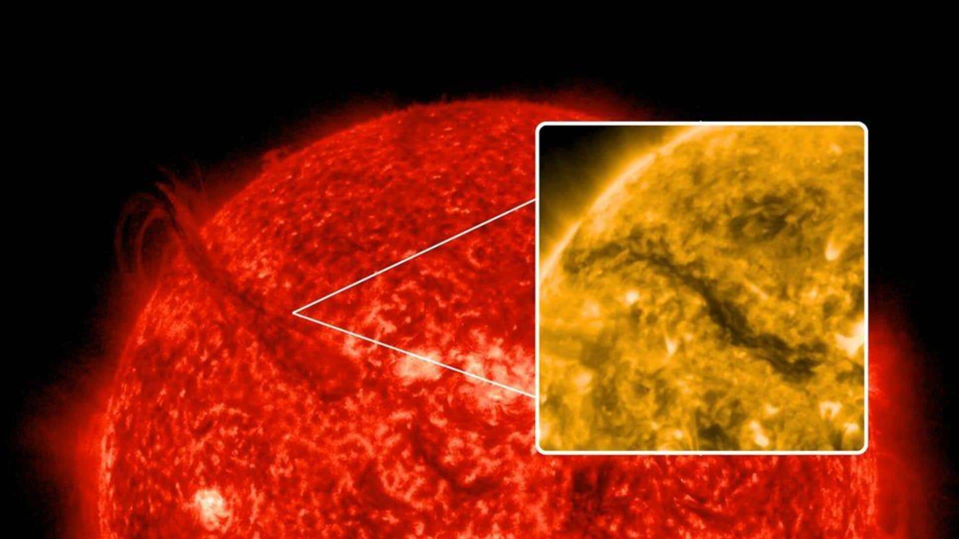 Glowing fiery trench gets carved on Sun: Here's why Glowing fiery trench gets carved on Sun: Here's why
