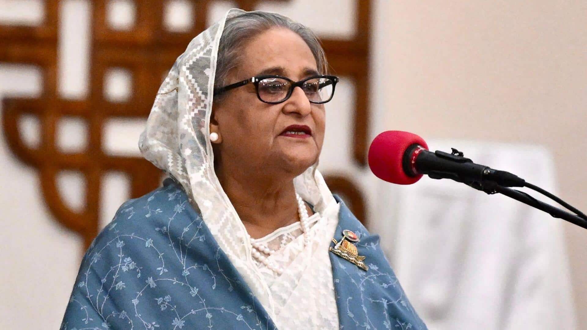 'Whatever fate awaits me': Hasina gets emotional in virtual address