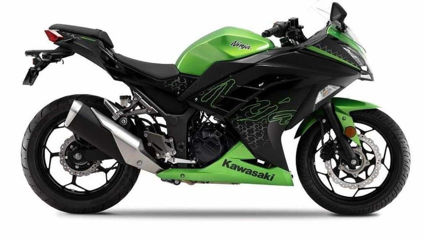 Abnorm Telegraf Lily BS6 Kawasaki Ninja 300's colors and engine details revealed | NewsBytes