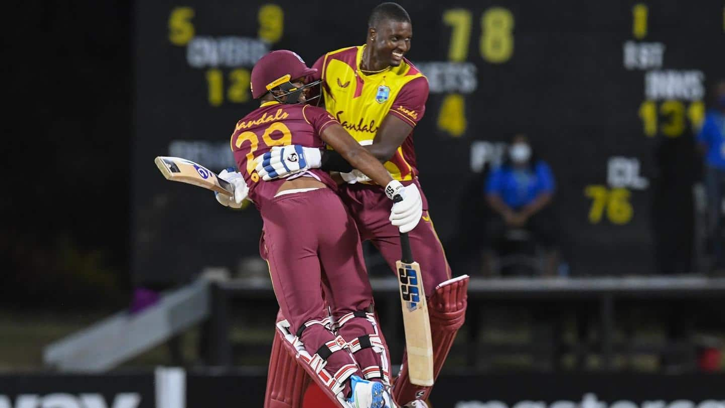 WI beat SL in 3rd T20I, win series: Records broken