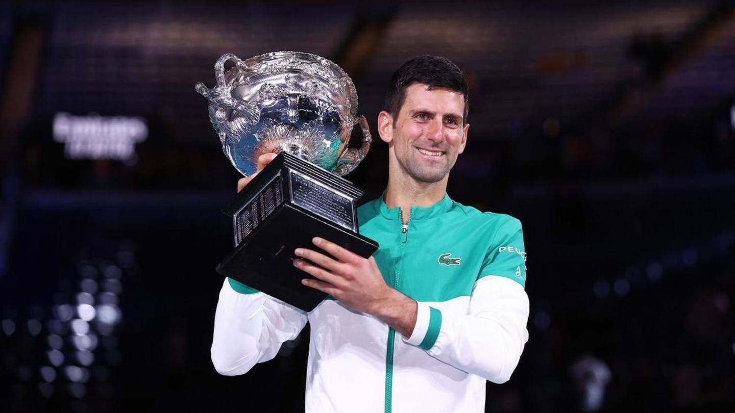 Djokovic has a record nine Australian Open titles Djokovic has a record nine Australian Open titles