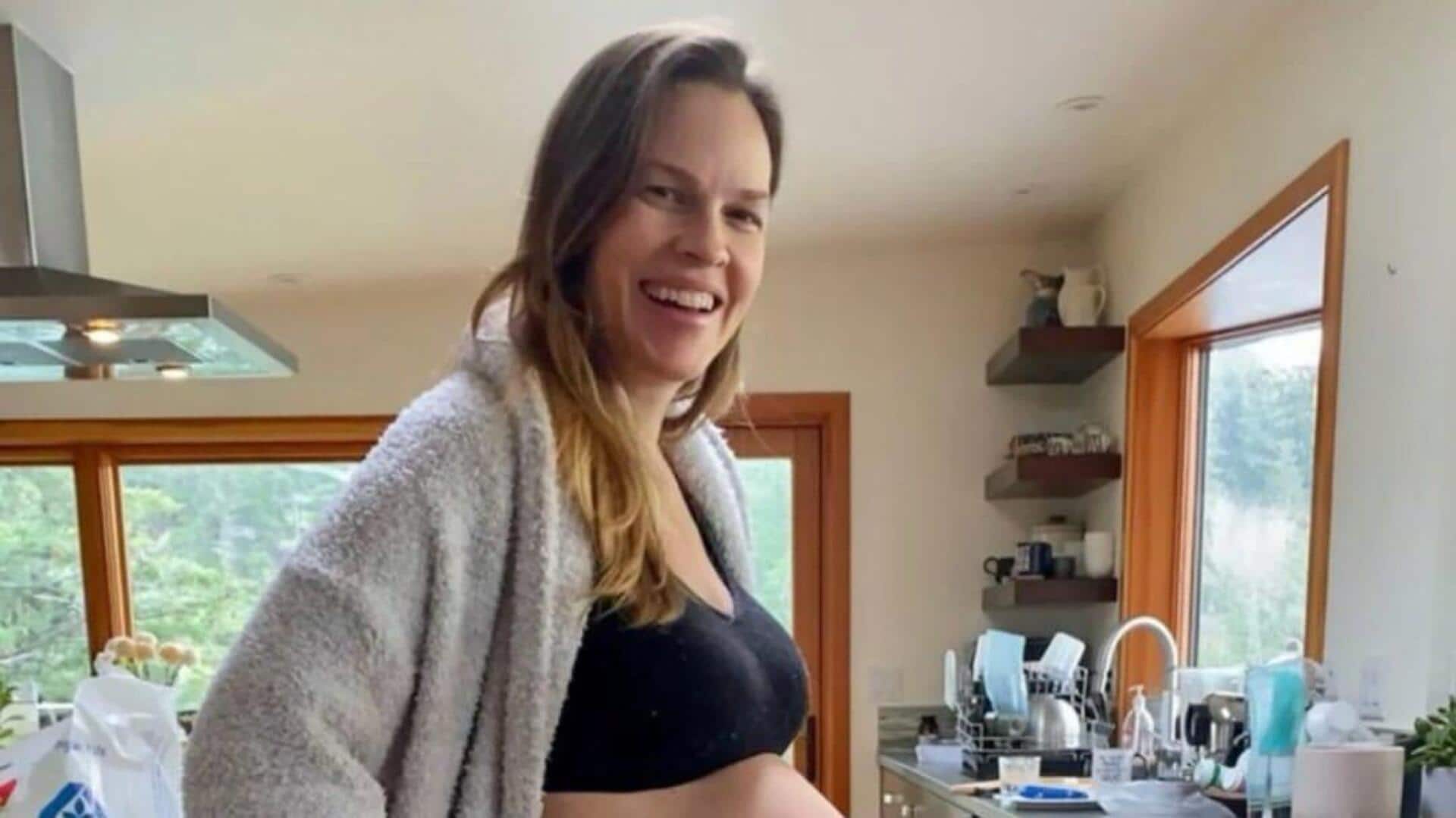 Hilary Swank announces she's expecting 3rd child at 52