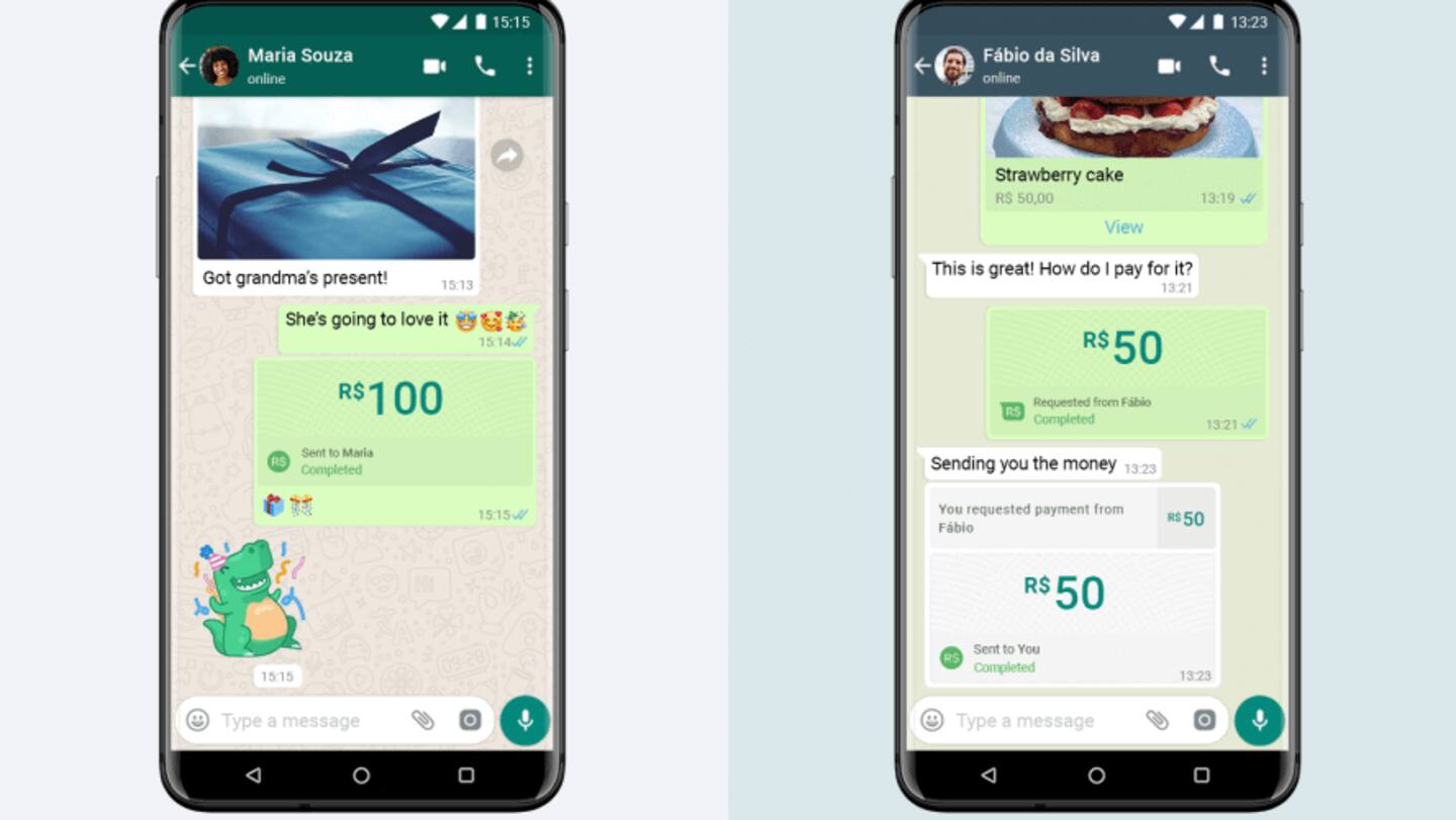 WhatsApp Pay is accessible via the paperclip icon in chats WhatsApp Pay is accessible via the paperclip icon in chats