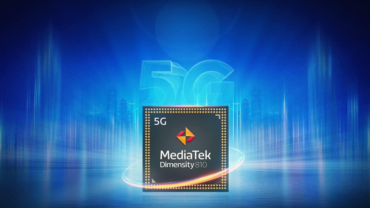 A MediaTek Dimensity 810 powers the device A MediaTek Dimensity 810 powers the device
