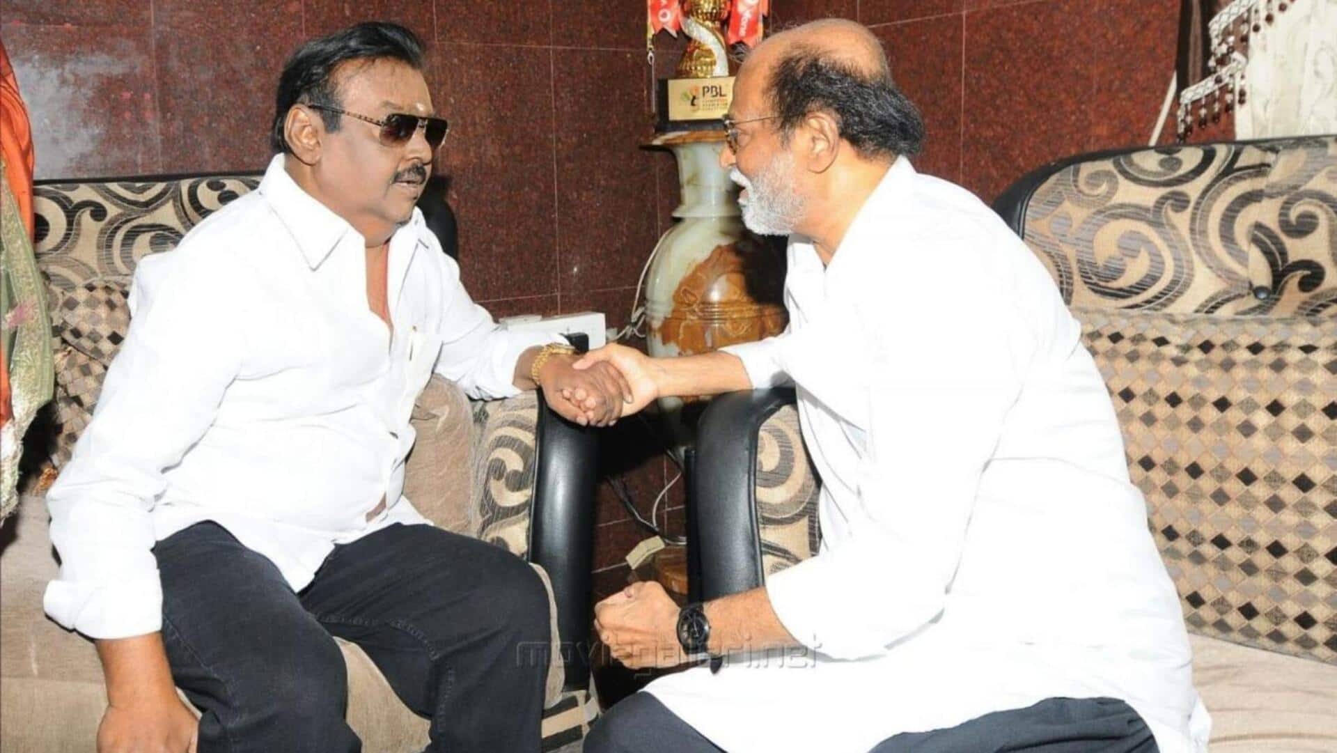 Vijayakant's death: Tamil film shootings canceled; Rajinikanth to pay tribute