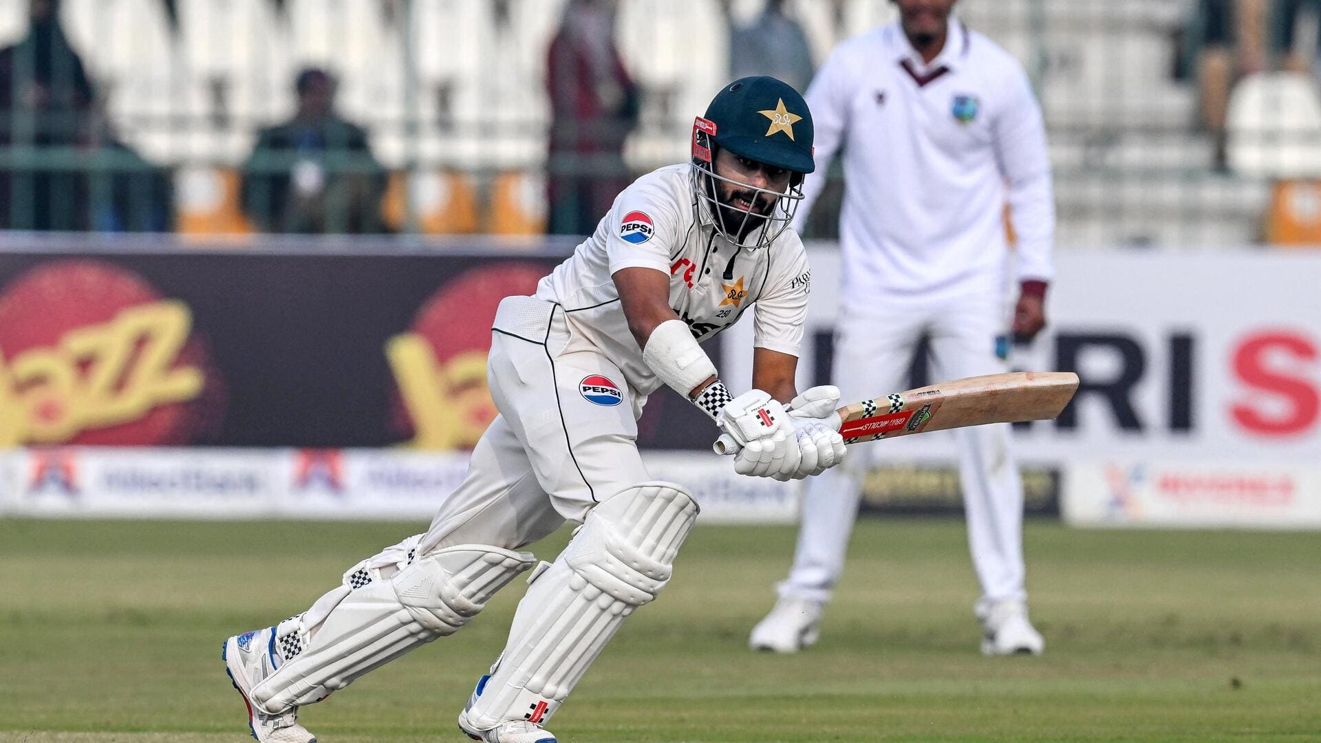 Saud Shakeel slams his 9th fifty in Tests: Key stats