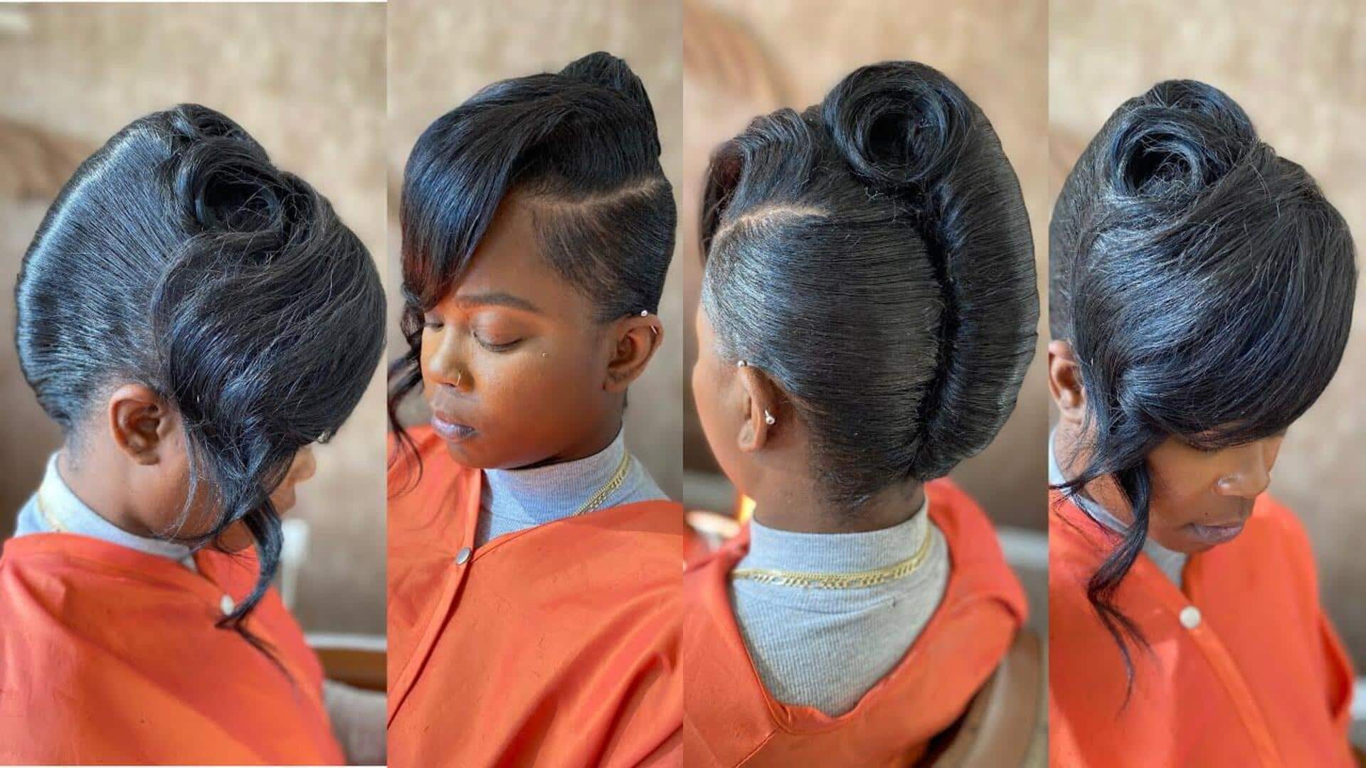 Try these rolled hairstyles for that classy look