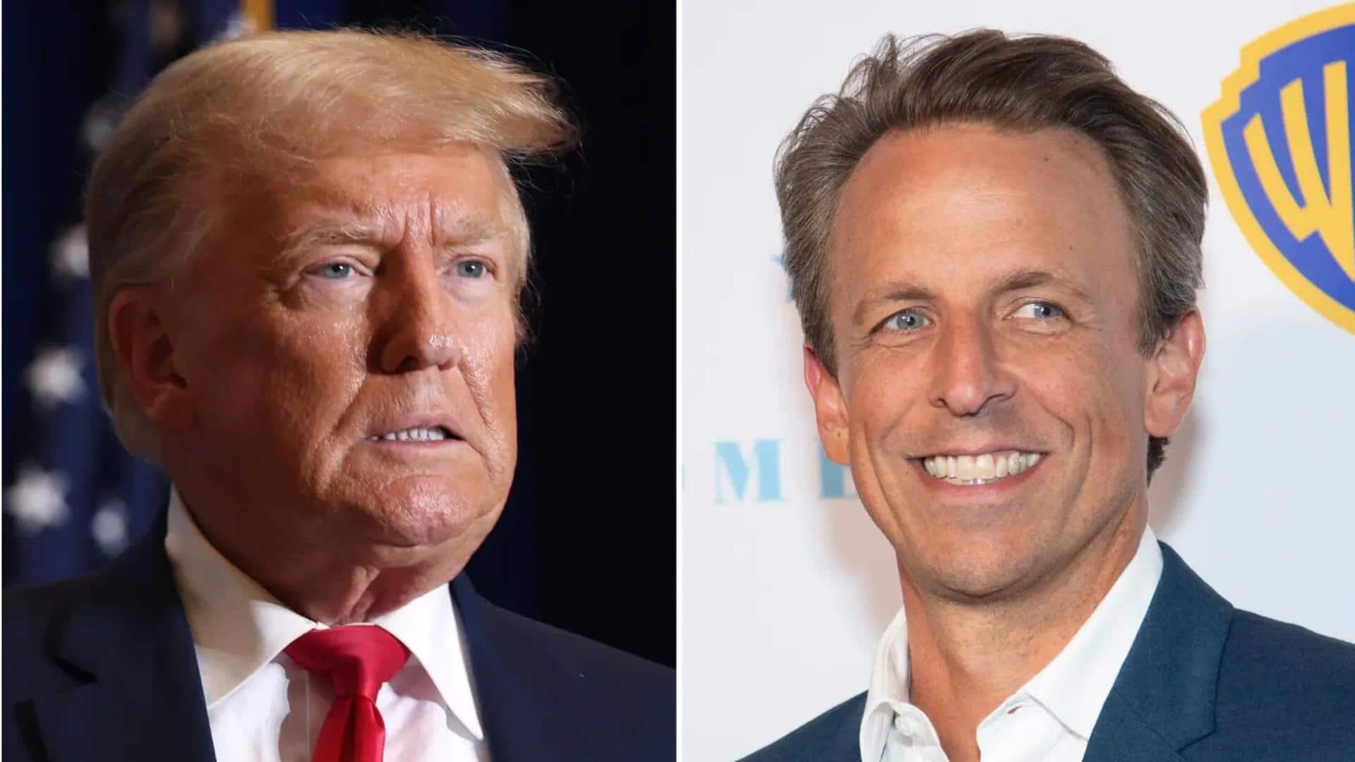 Trump demands Seth Meyers's firing; FCC chair amplifies message